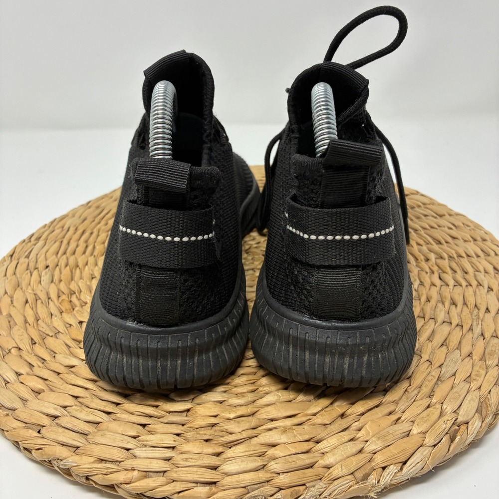 X PARIS Black Knit Sneakers Men's 7.5 Women's 9 EUR 40 Athletic Running Shoes - Picture 5 of 10